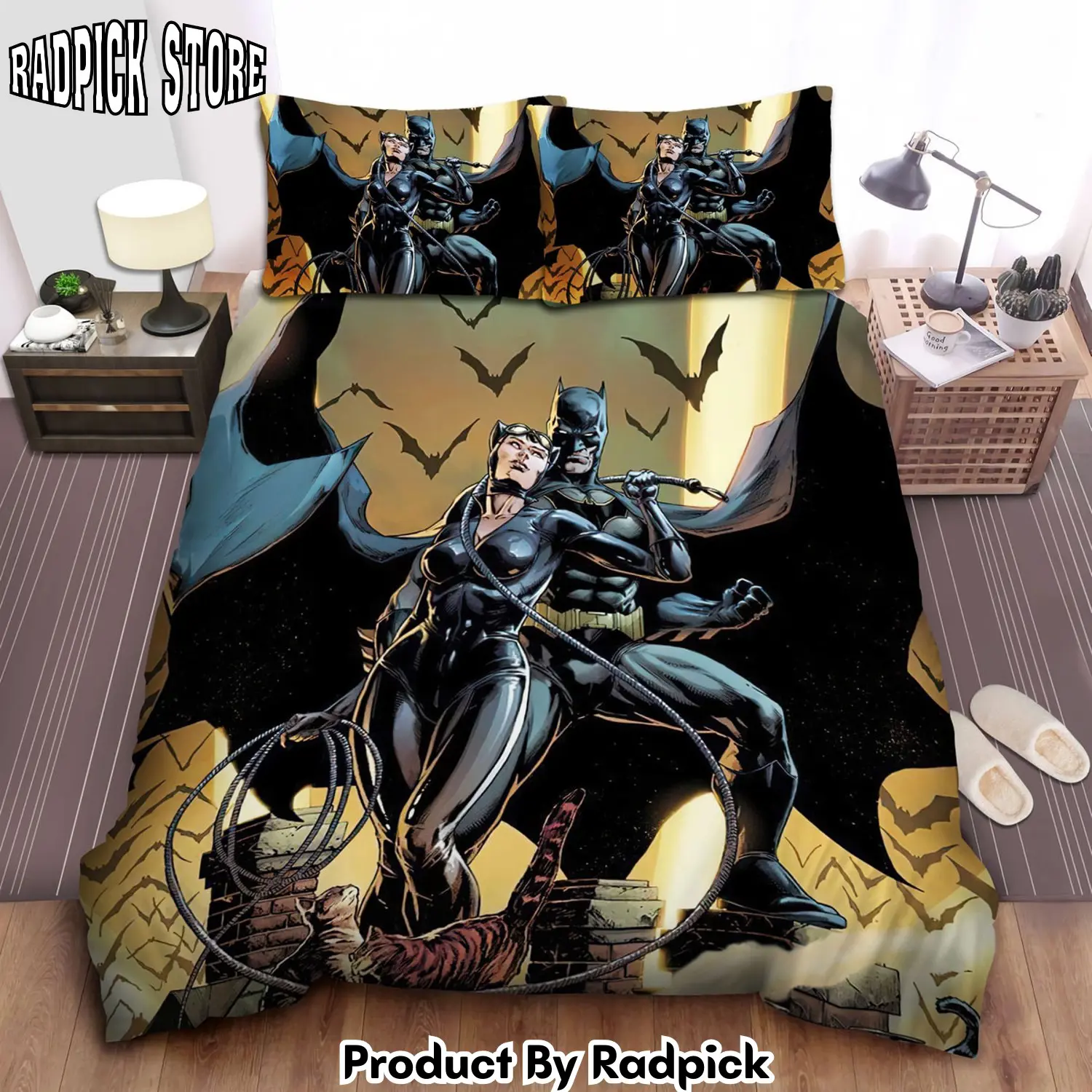 Radpick batman and catwoman team up duvet cover bedroom sets comfortable bedding sets rp3278461
